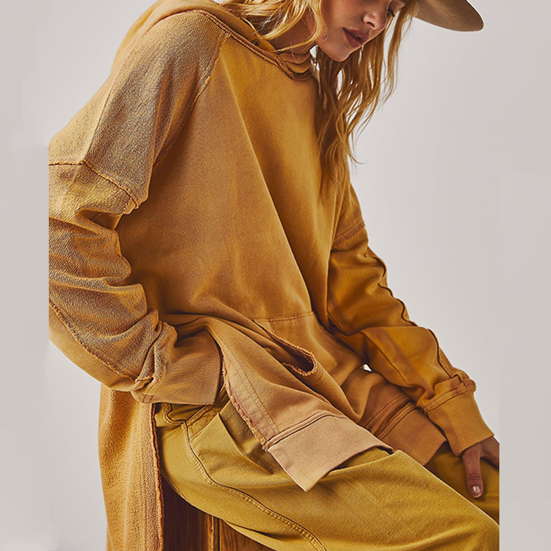 vintage cotton women hoodie